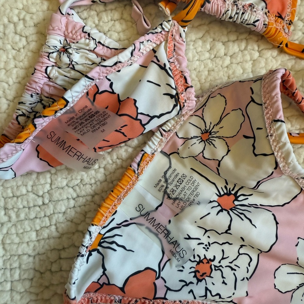 Beach Bunny Floral Bikini Set M - Picture 5 of 5